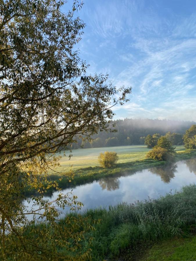 Idyllische Ferienwohnungen In Mossendorf Blick Zur Naab Burglengenfeld Bagian luar foto